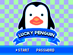 Lucky Penguin (Homebrew) — Title screen